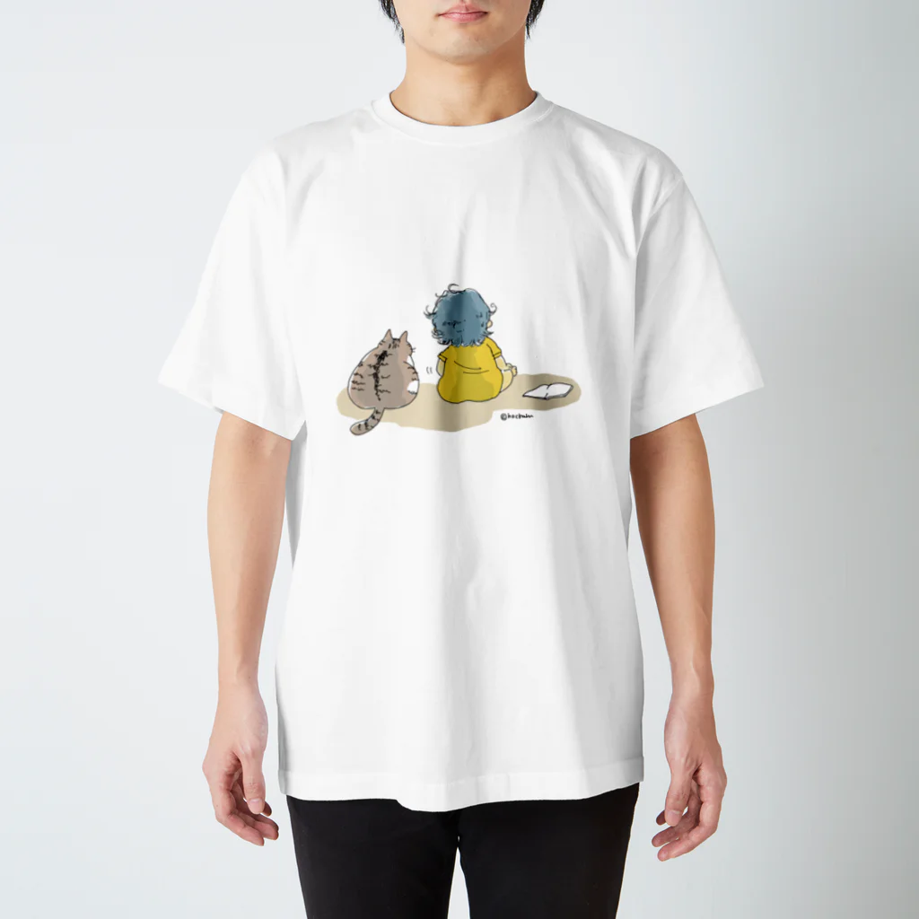 ほっかむねこ屋（アトリエほっかむ）のスタンドバイミー／赤ちゃんと猫 スタンダードTシャツ