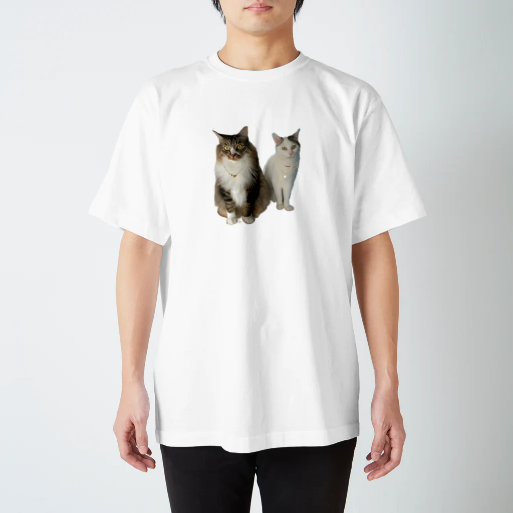 nek⚫︎taの猫とアクセサリー スタンダードTシャツ