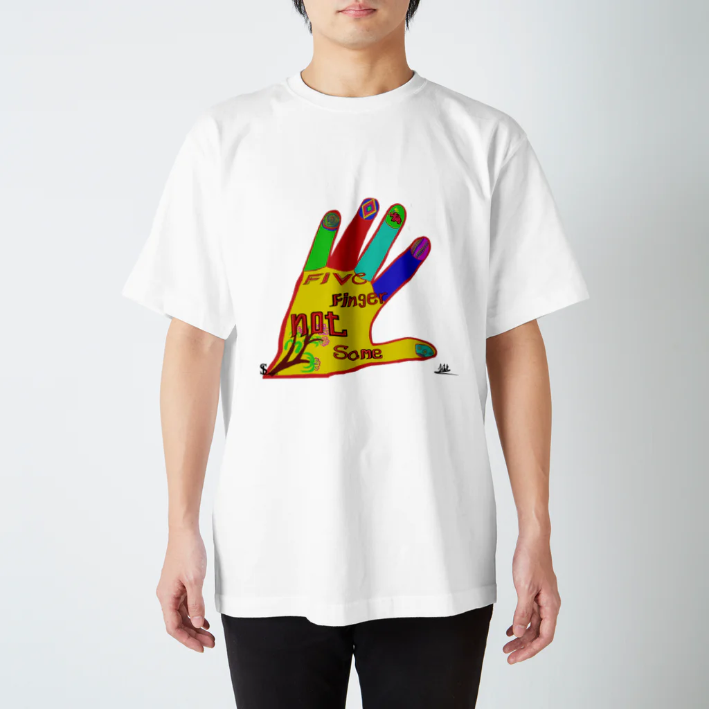 Thilak Sri LankaのFive finger not same (ファイブ・フィンガー・ノット・セイム) スタンダードTシャツ