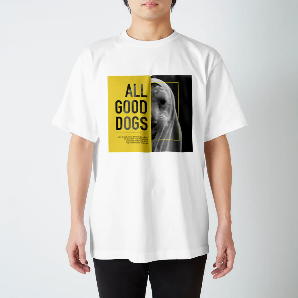 Upp.pu.のALL GOOD DOGS スタンダードTシャツ