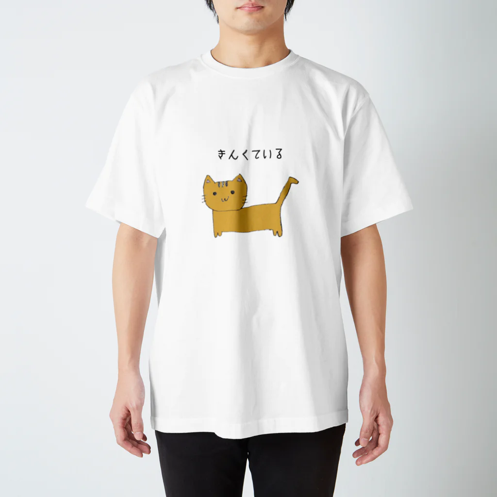 きんくているのねこさんといっしょ。＋きんくている黒文字 スタンダードTシャツ