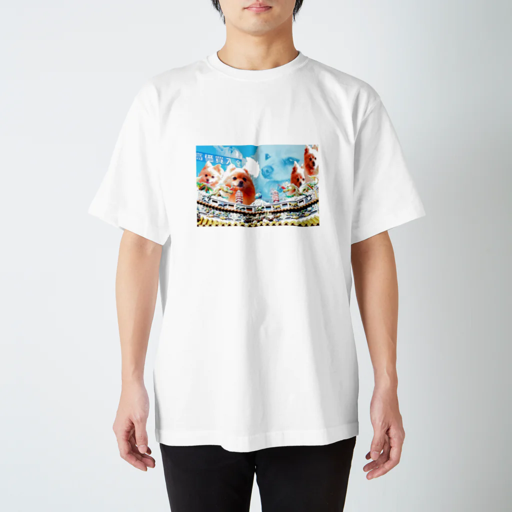 もりもりふんばりいぬの来たぜ俺らのチャイナタウン スタンダードTシャツ