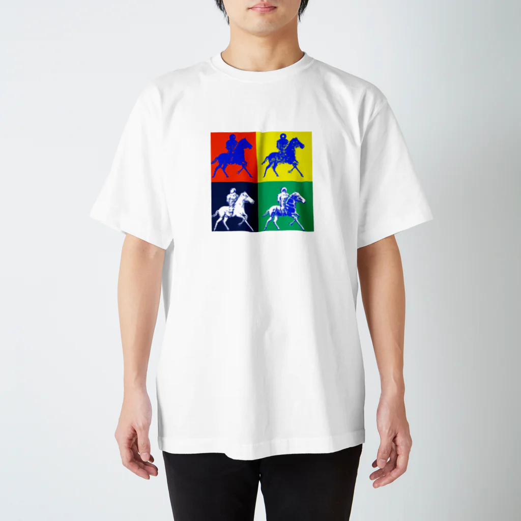 AIアート Tシャツショップの宇宙散策（アンディ・ウォーホル風） Regular Fit T-Shirt