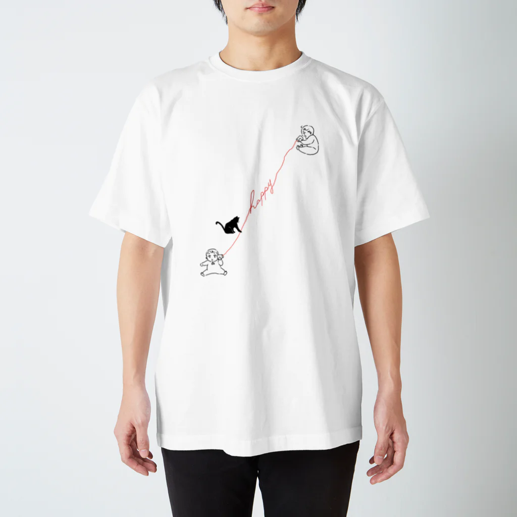 お天気ふたご＊にじいろKaoのふたご糸電話 Regular Fit T-Shirt