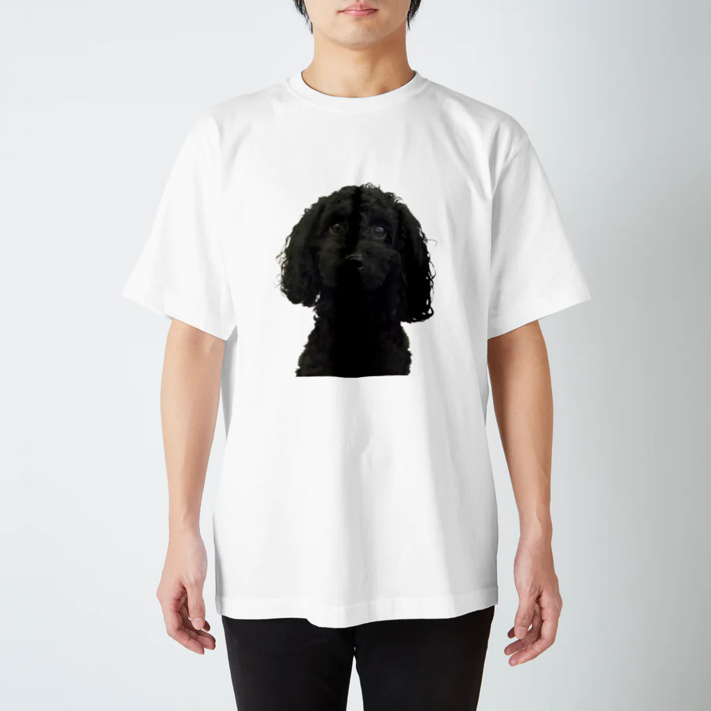 下田村の黒いトイプードル Regular Fit T-Shirt