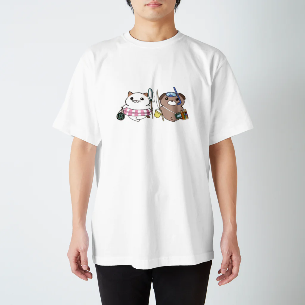 Meowのなつやすみ Regular Fit T-Shirt