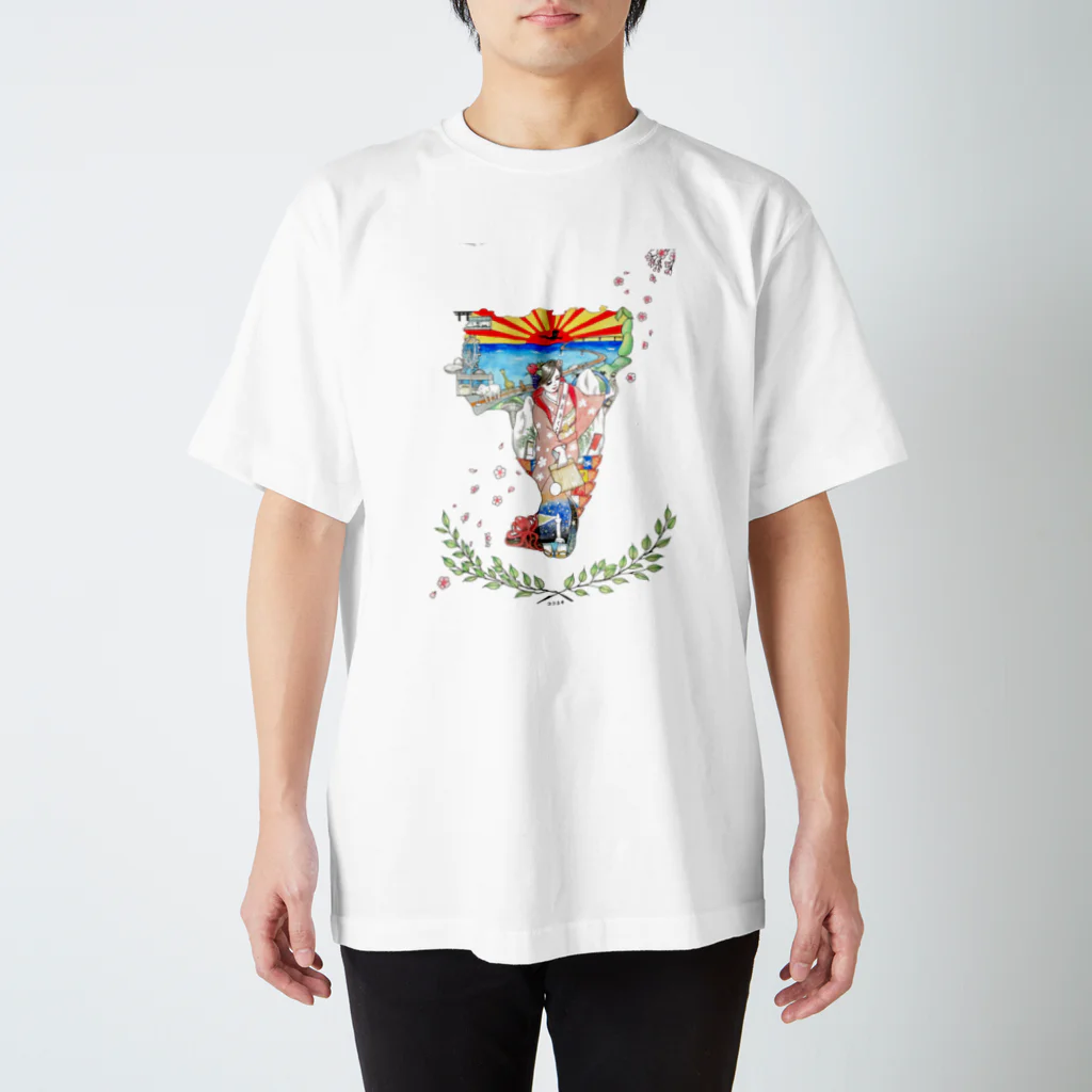 ココユキ＊水彩画ショップのひたちのかたち Regular Fit T-Shirt