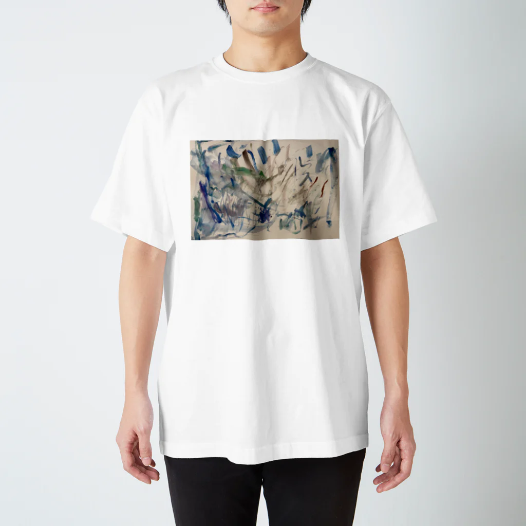 PLUMＭOONの水彩画デザイン Regular Fit T-Shirt