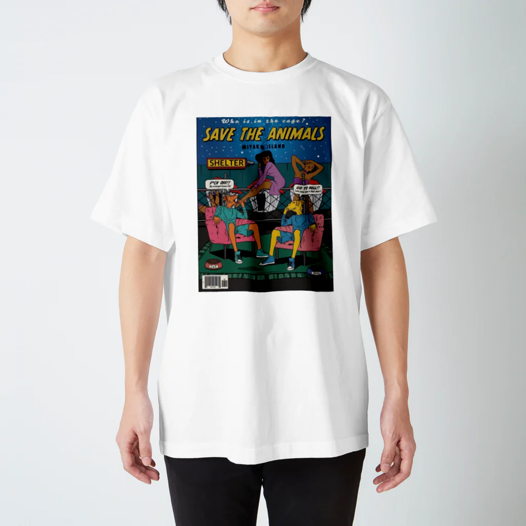 Miyakojima1_2Parkのアメコミ風デザイン スタンダードTシャツ