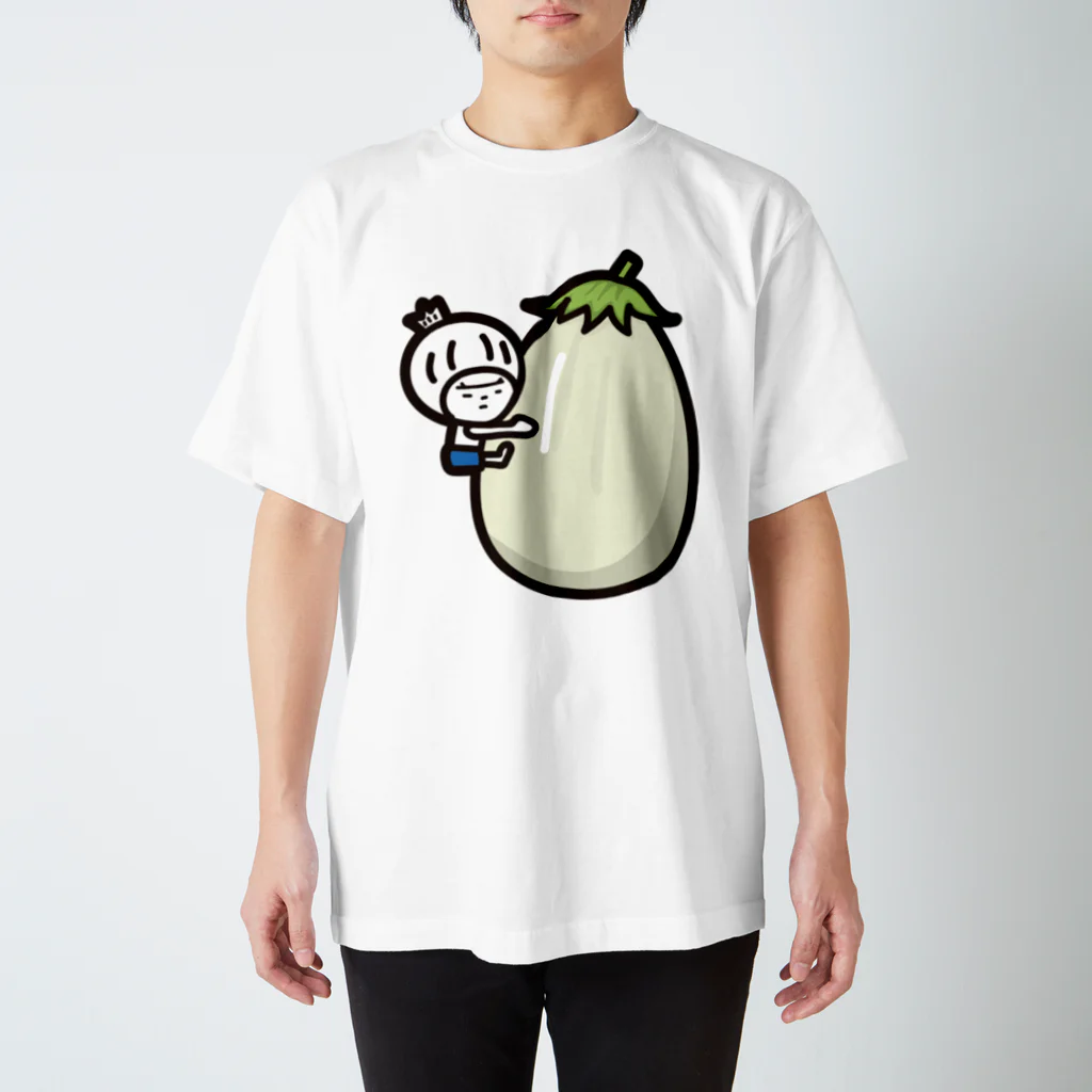 きくのらくがきの白なすときく スタンダードTシャツ