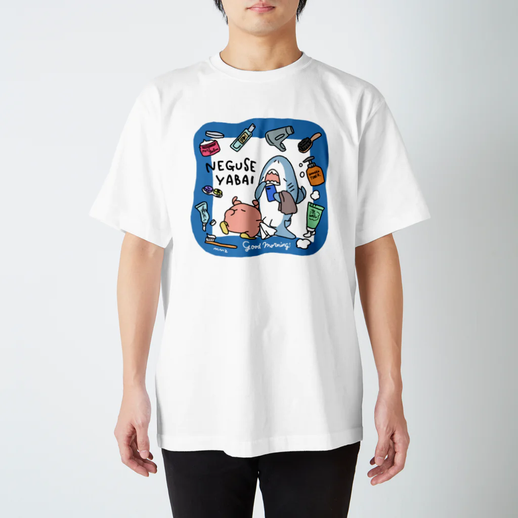 サメとメンダコ[namelessmm2]のNEGUSE YABAI スタンダードTシャツ