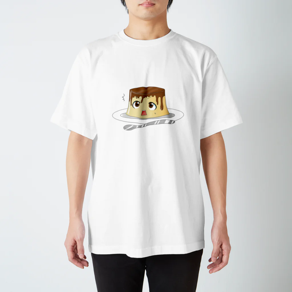 プリンになった人のプリンだけど食べちゃうの！？？ スタンダードTシャツ