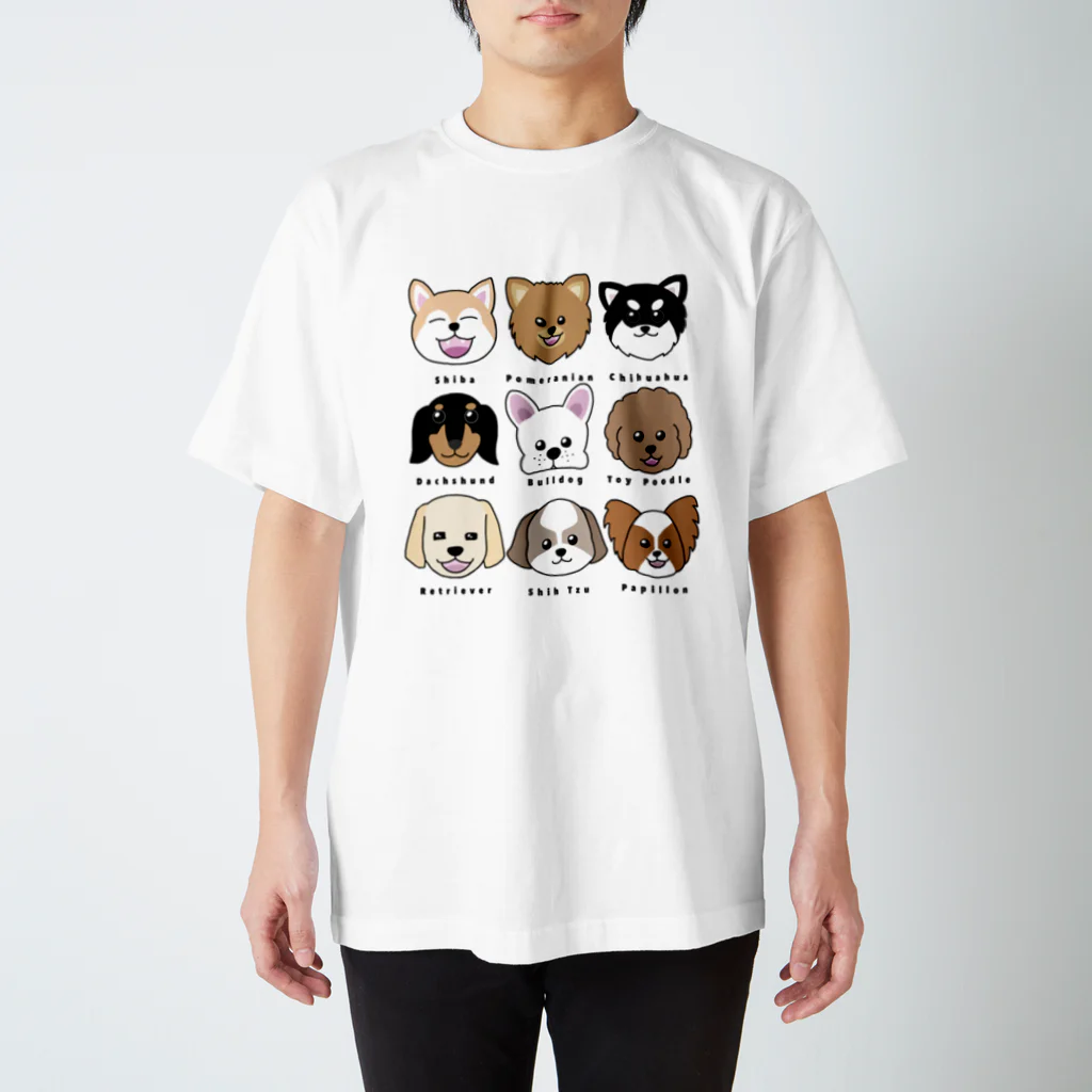 healing door のI LOVE DOG Regular Fit T-Shirt