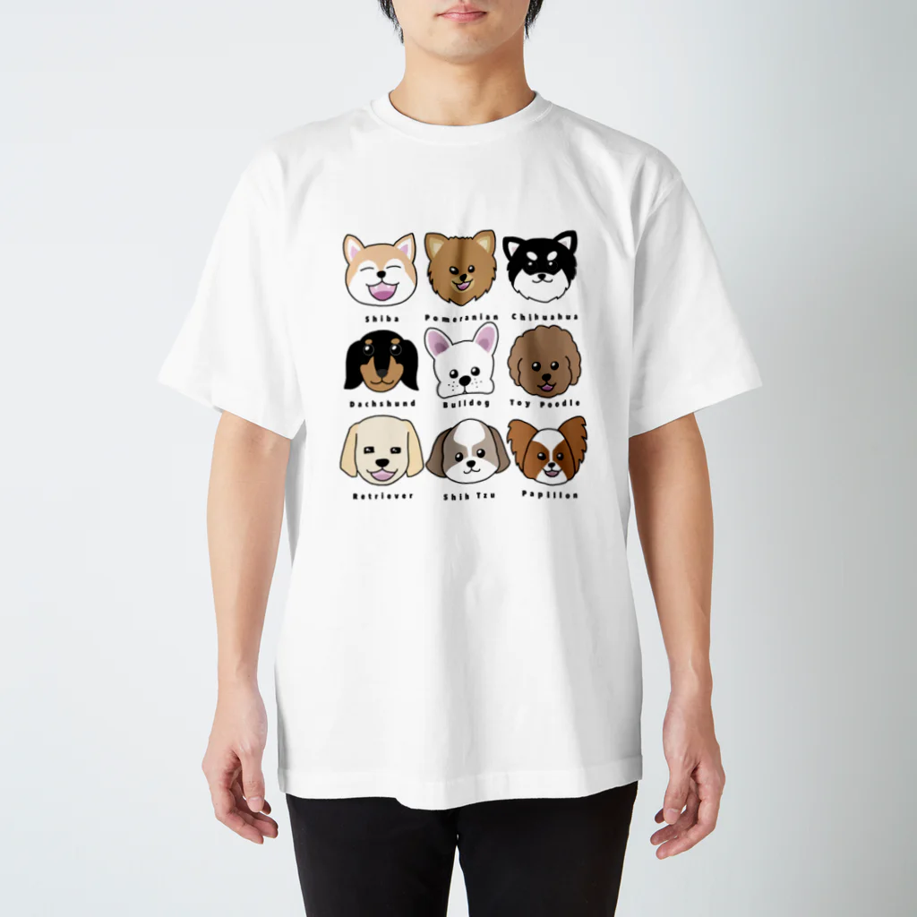 healing door のI LOVE DOG スタンダードTシャツ