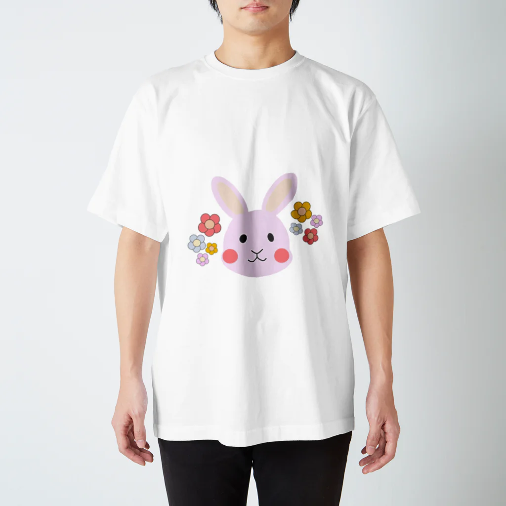 綾小路寅次のうさぎと花の楽園 スタンダードTシャツ