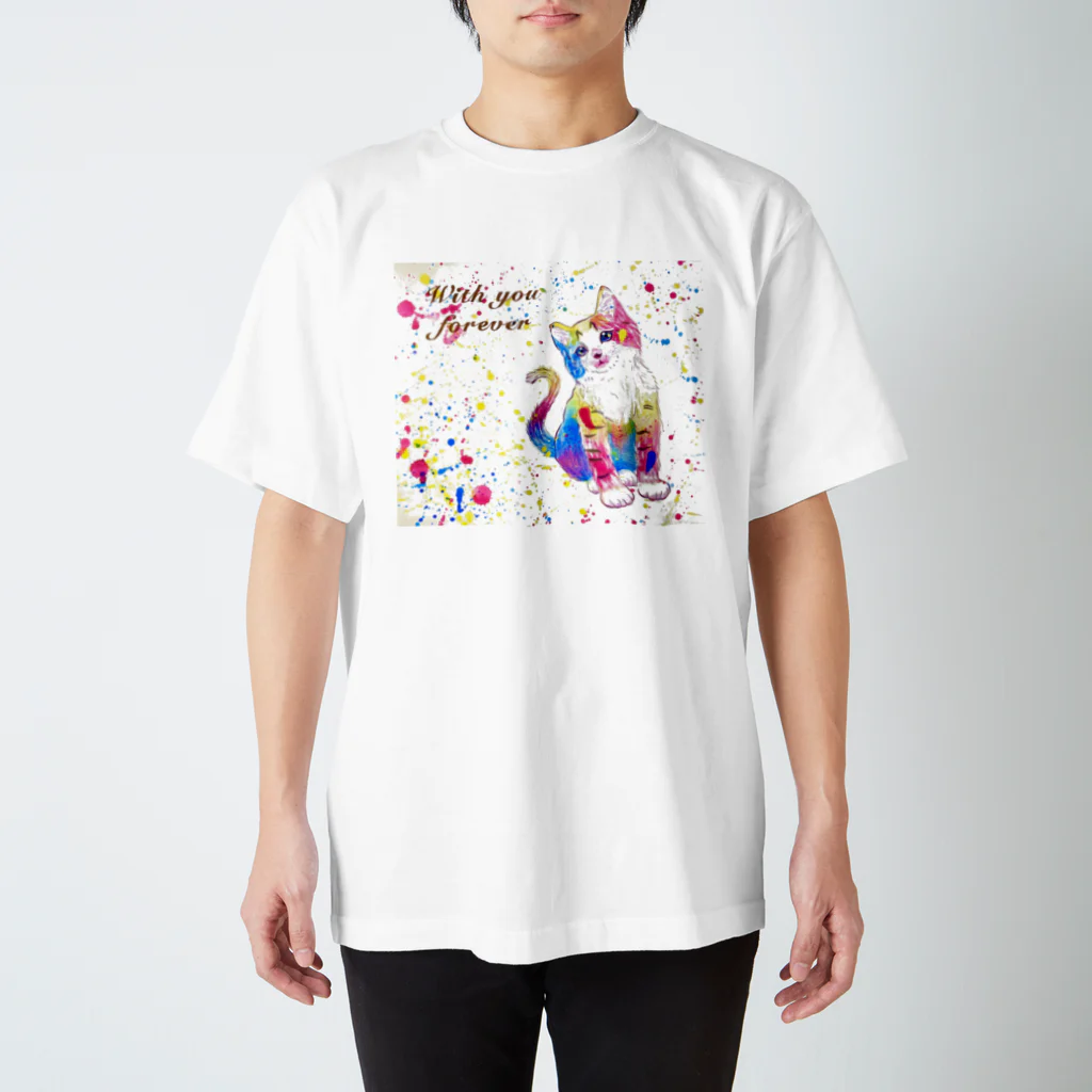 なまけものの猫 スタンダードTシャツ