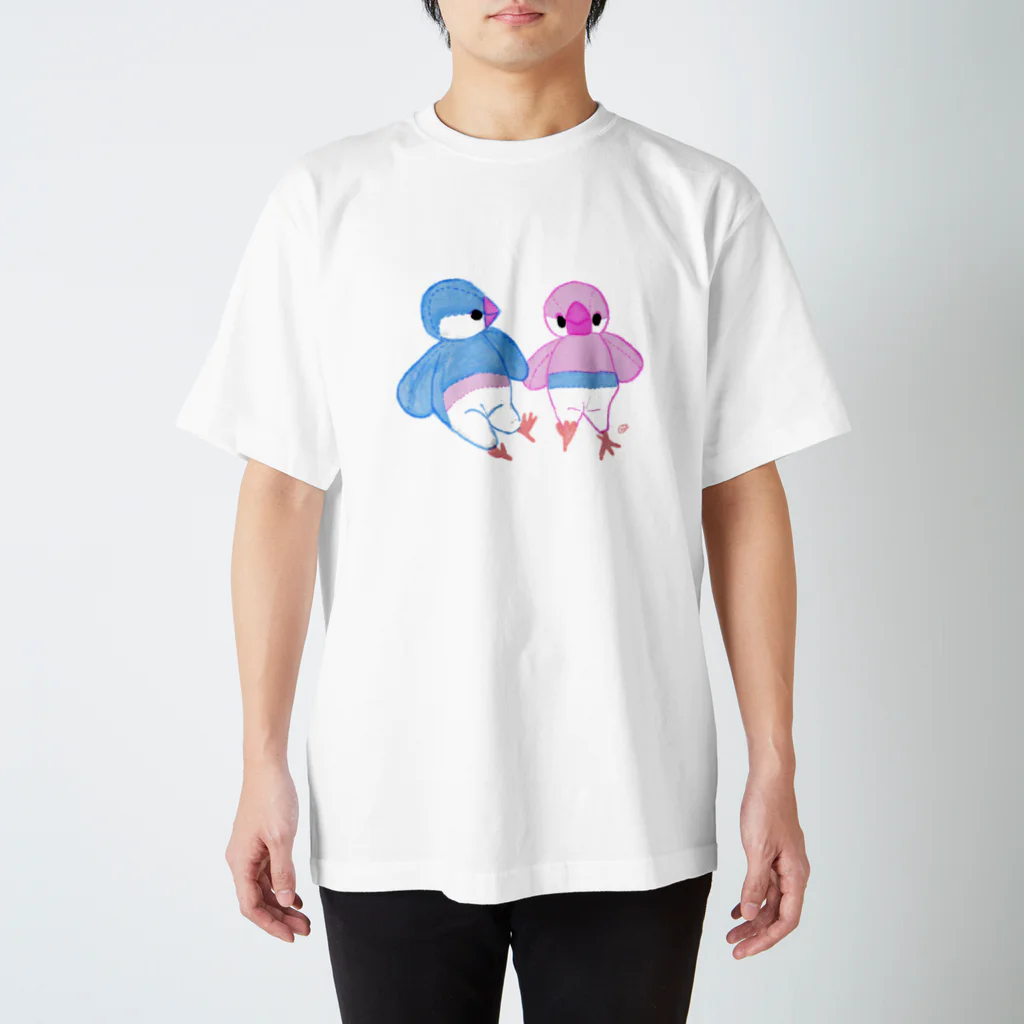 オズマジョの文鳥のぬいぐるみ Regular Fit T-Shirt