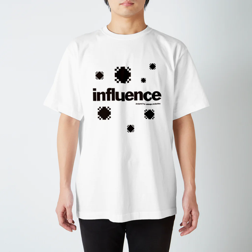 Infledge DesignのINFLUEMCE BLK スタンダードTシャツ