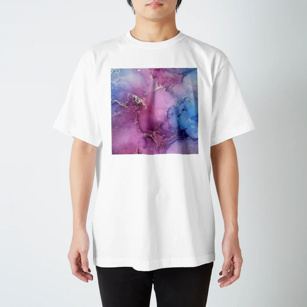 葉月あさこ(風椋)＠癒しの書【公式】のインクアート ワイン系 スタンダードTシャツ