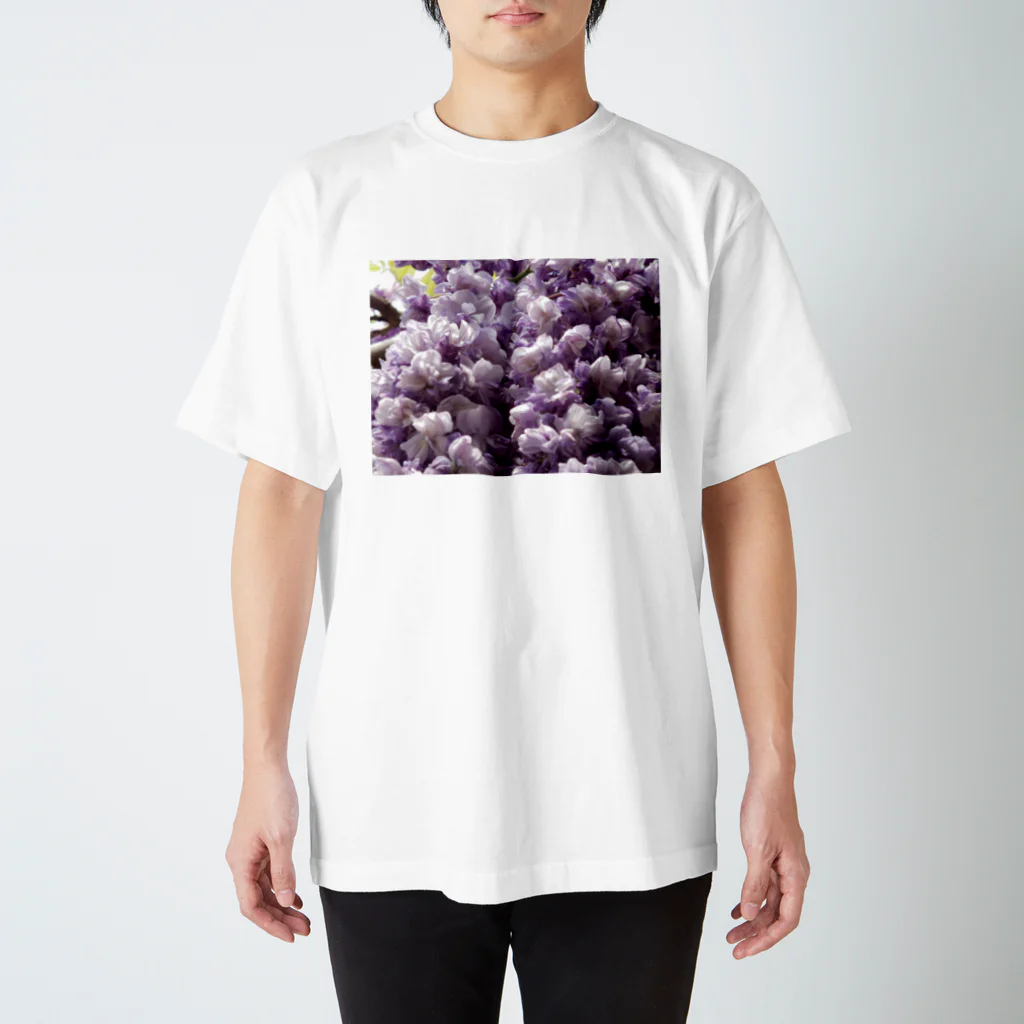 鯨のあふれるお花 Regular Fit T-Shirt