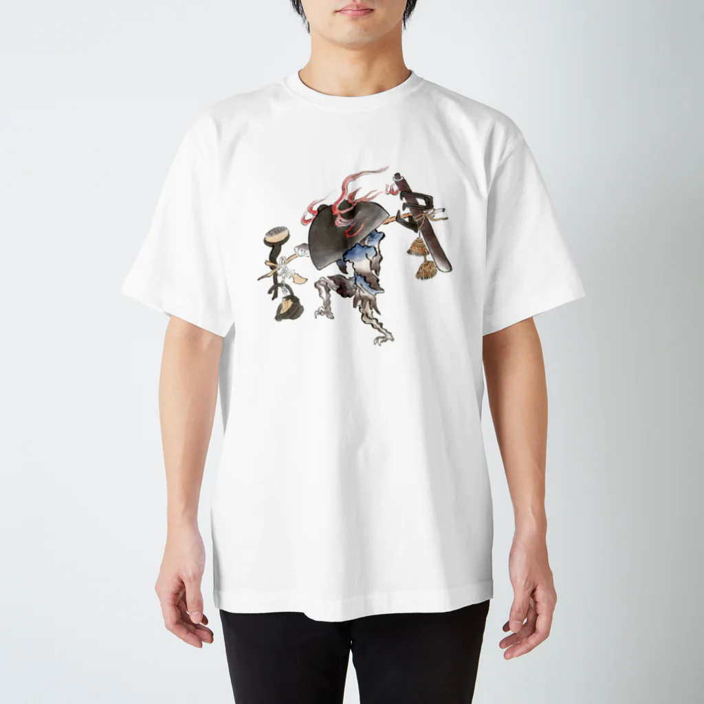 和もの雑貨 玉兎の百鬼夜行絵巻 鍋坊主【絵巻物・妖怪・かわいい】 Regular Fit T-Shirt