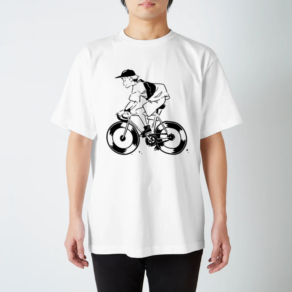 山形屋米店のピストバイクでポタリング スタンダードTシャツ