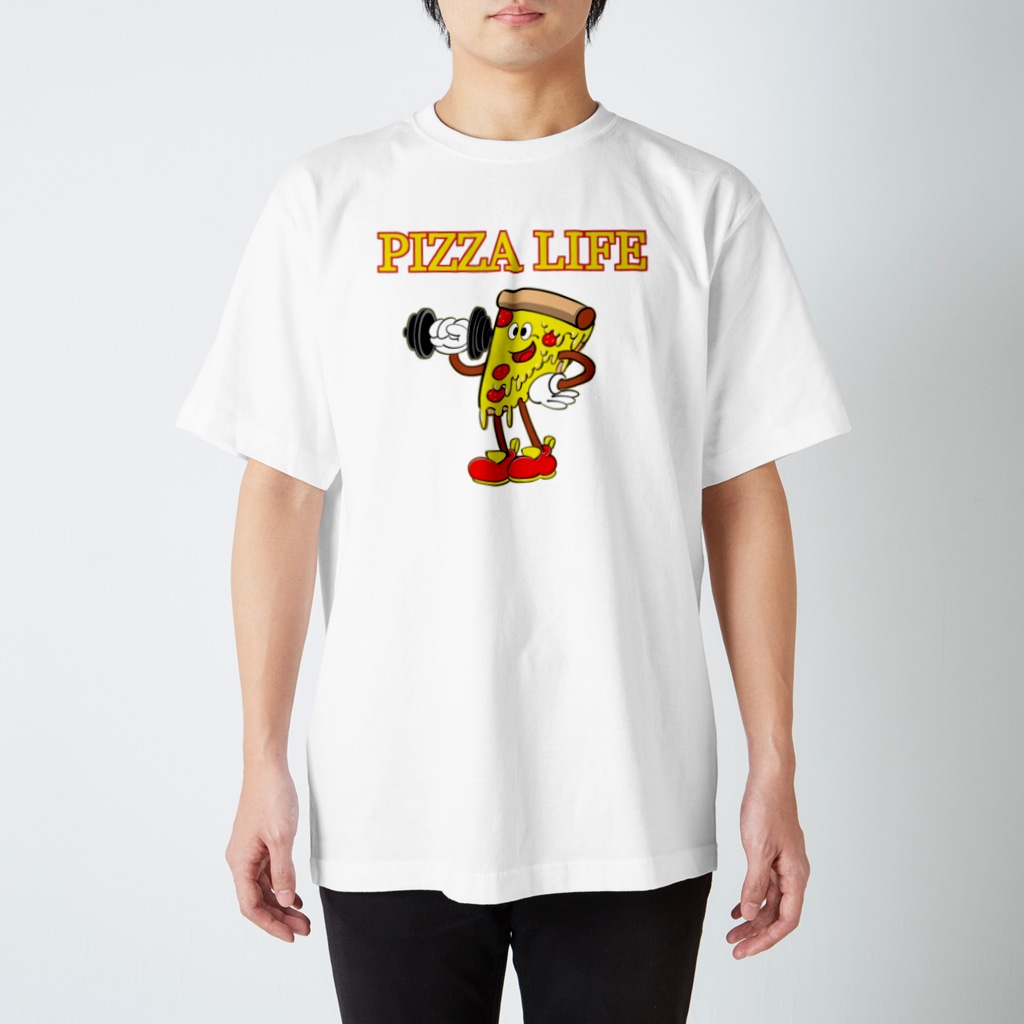 MDC & JUNK LIFE SHOPのピザライフ with.マッスルピザマスター Regular Fit T-Shirt