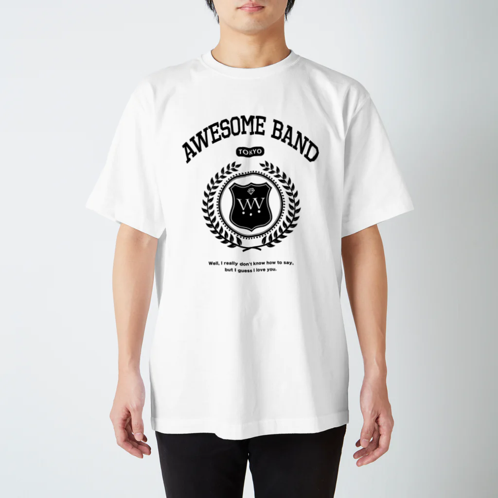 SAGETのAWESOME BAND スタンダードTシャツ