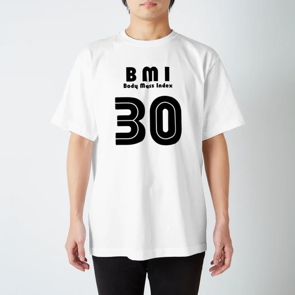 PokuStarのBMI30 スタンダードTシャツ