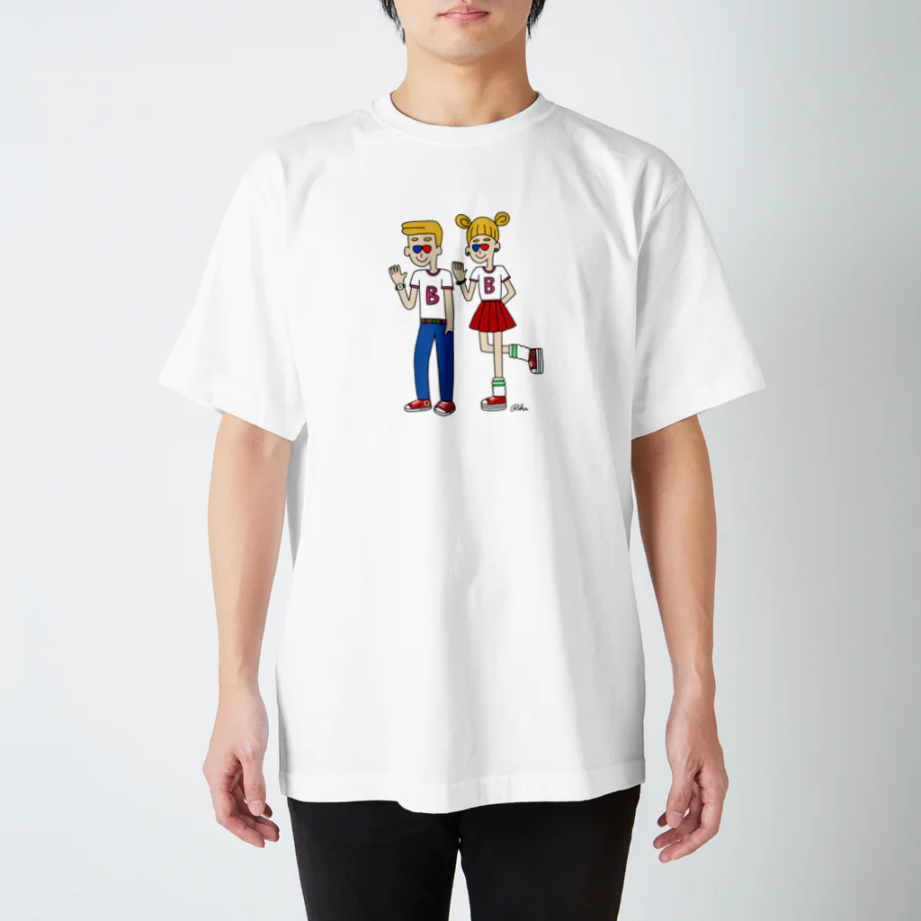 りかちょびの店のBくんBちゃん Regular Fit T-Shirt