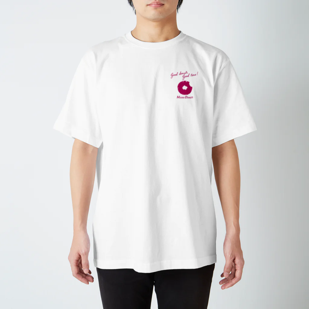 ミサキドーナツ 公式 SUZURI店のgood donuts good time! ロゴTシャツ Regular Fit T-Shirt