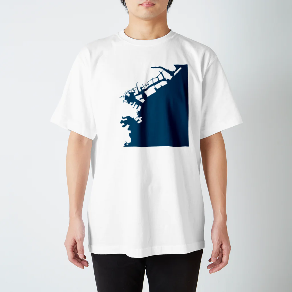 cuuyabowの横浜港　藍色 Regular Fit T-Shirt