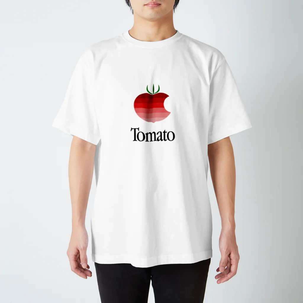 えいだんねこのひとくち齧られたトマト スタンダードTシャツ