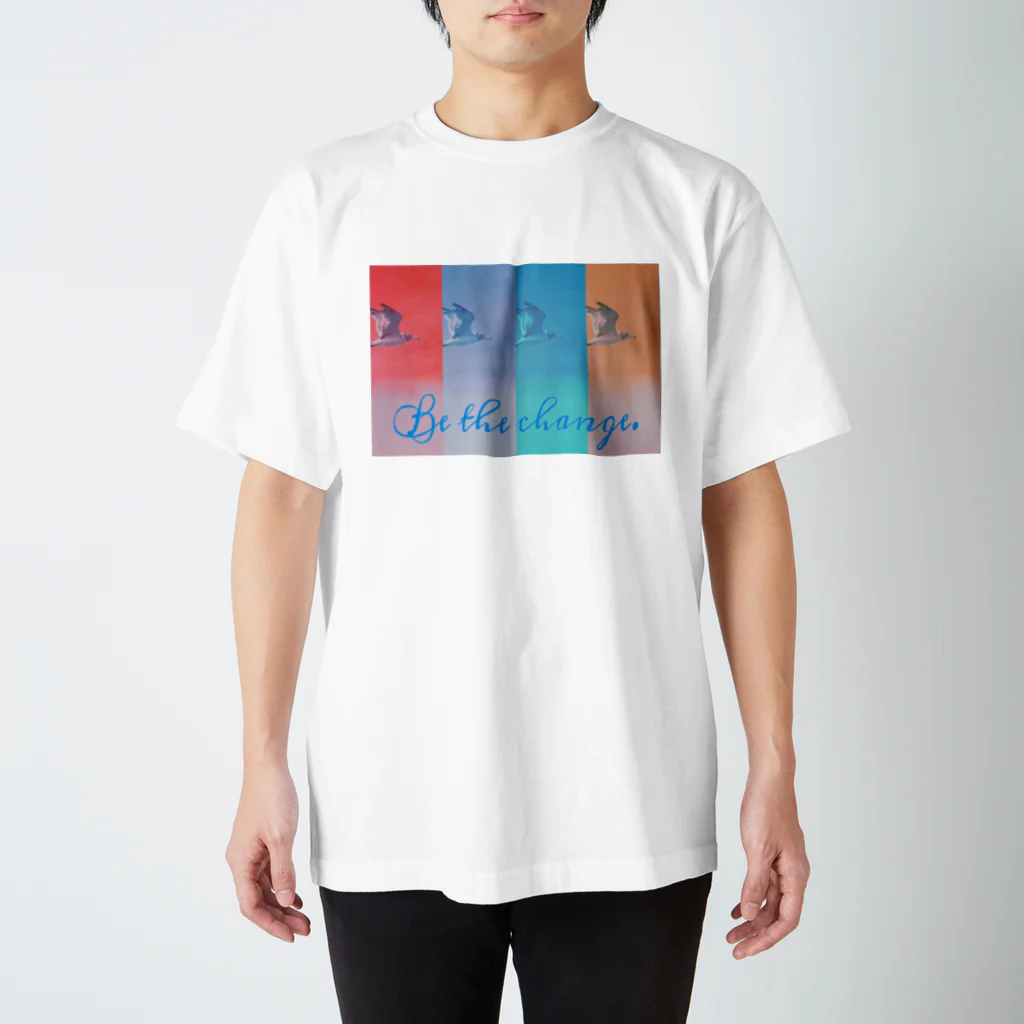 KEITOの4色のカモメ Regular Fit T-Shirt