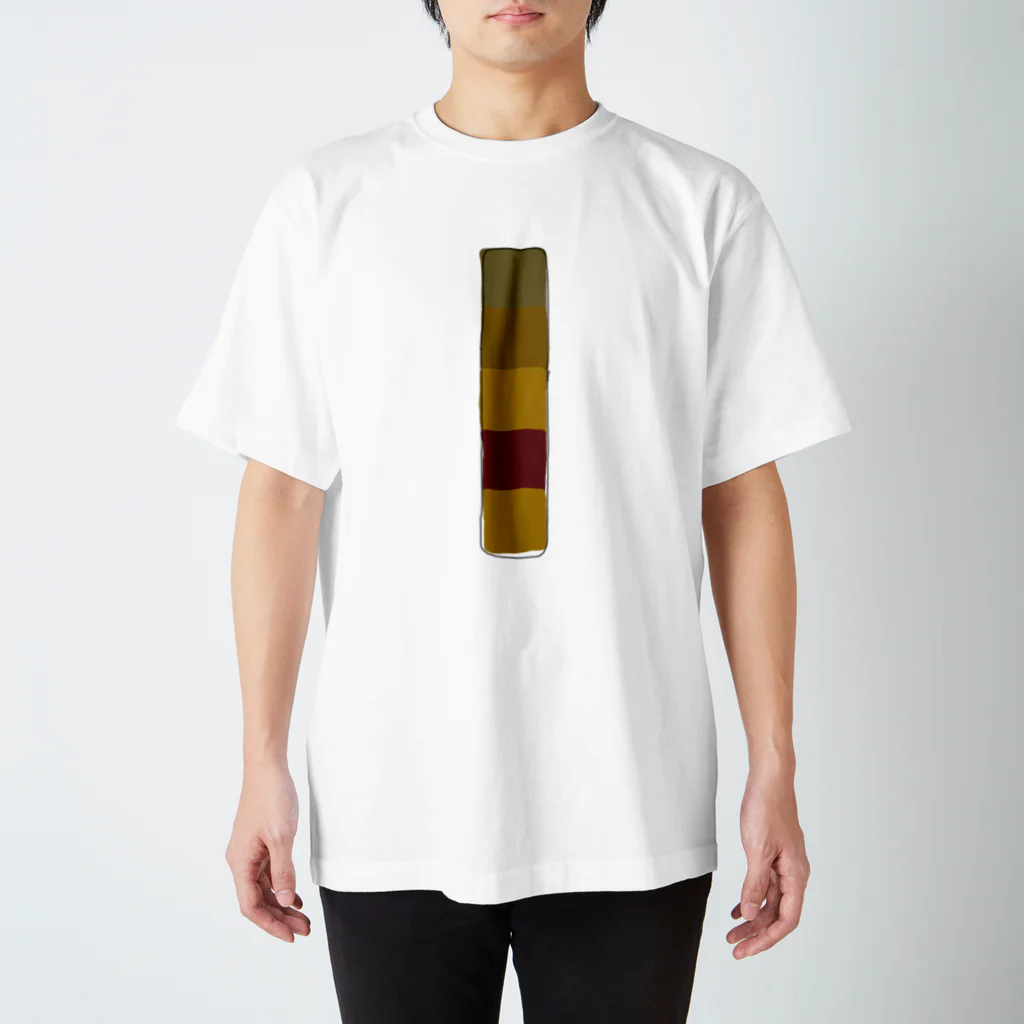 たきおぼっと酒造の見える人には見える４色縦並び四角 スタンダードTシャツ