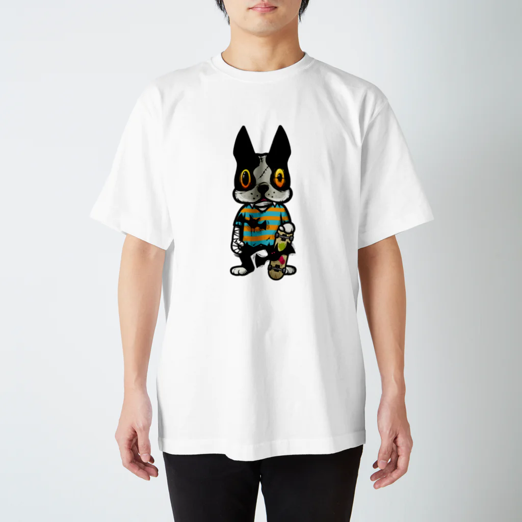 ぼすとんずのボストンテリア スケボー（ホラーシリーズ） Regular Fit T-Shirt