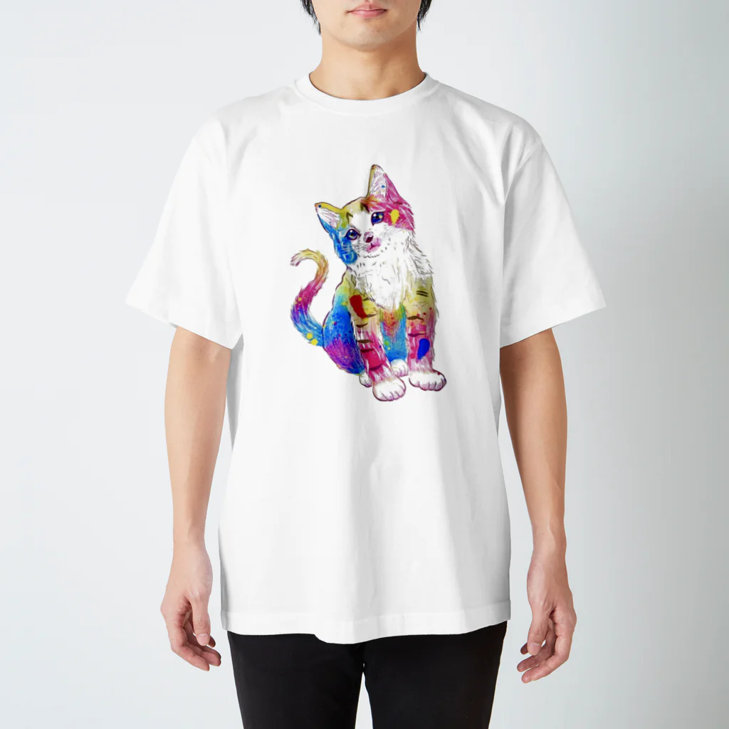 なまけものの猫 スタンダードTシャツ