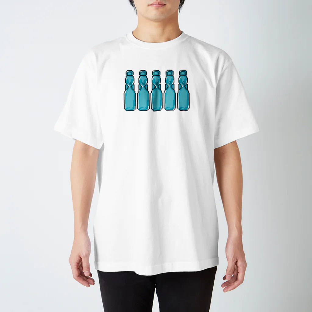 yuNN3のドット絵　ラムネ5本 スタンダードTシャツ