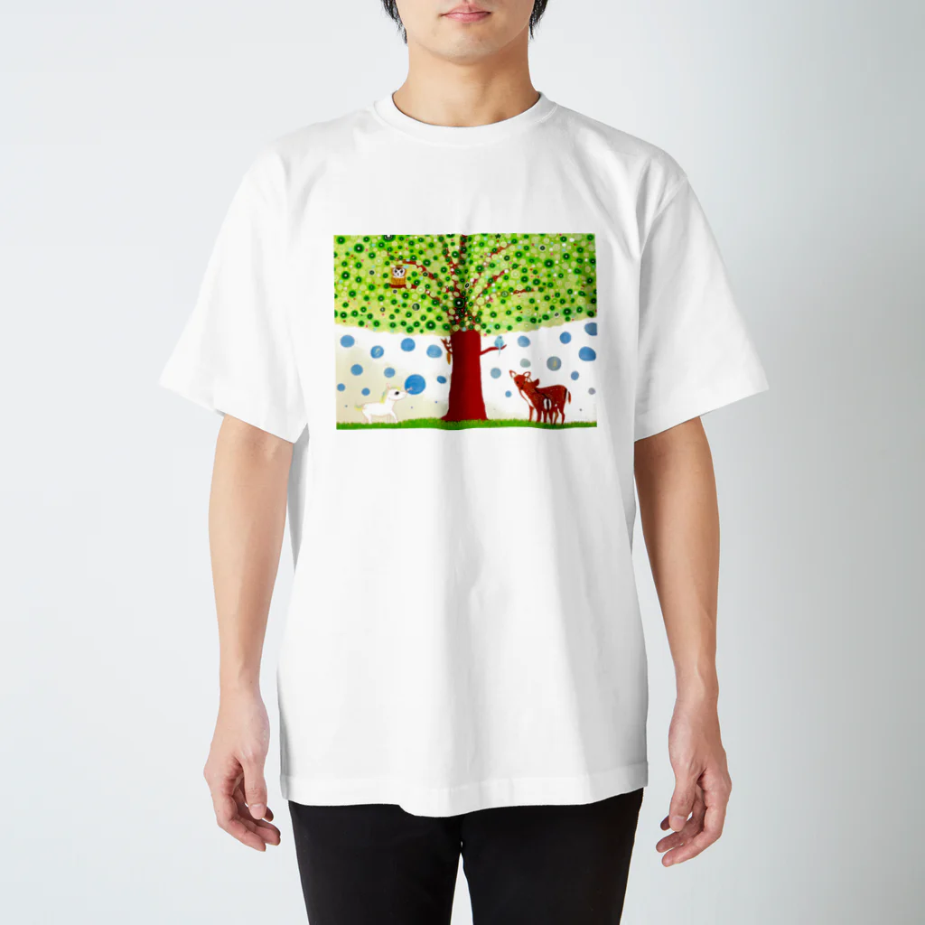 しえ*shopの希望の木　-壁紙用- Regular Fit T-Shirt