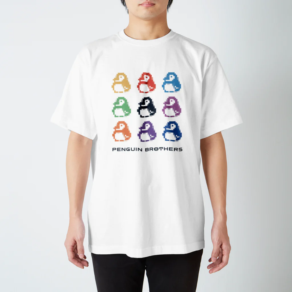 MARKET 310 / SUZURI支店のPRNGUIN BROTHERS スタンダードTシャツ