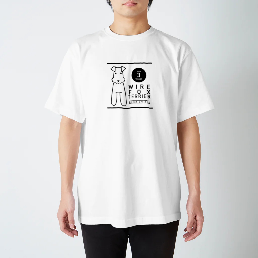 KURABOKKO zakkaのワイヤーフォックステリアのプロフィールTシャツ Regular Fit T-Shirt