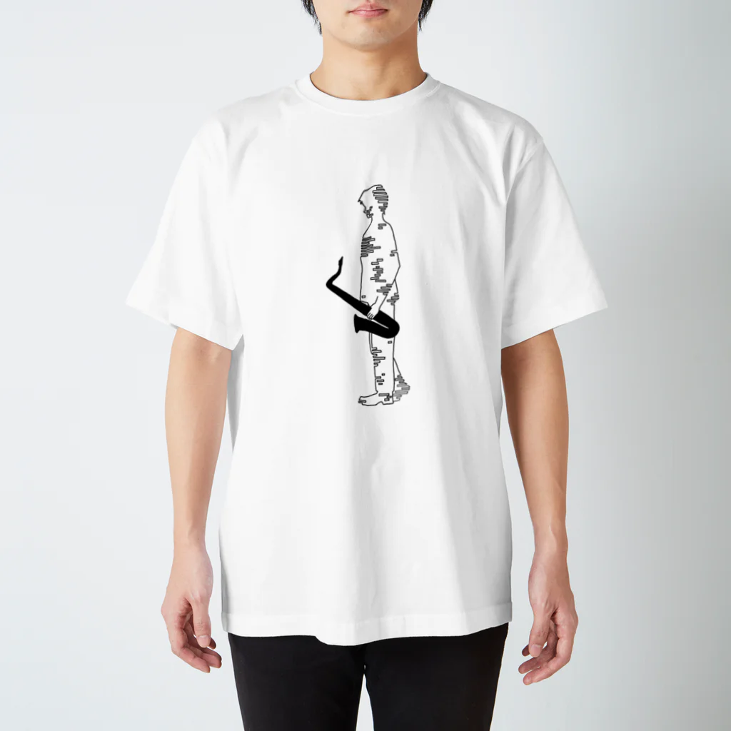 おえかきする水蜜桃のHE IS A SAX PLAYER  Regular Fit T-Shirt