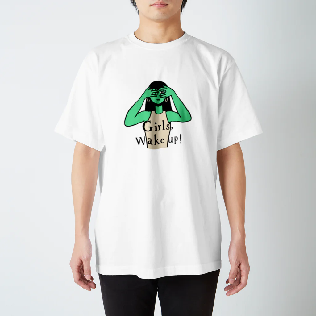 Ying Yang DOGのGirls Wake up! Regular Fit T-Shirt