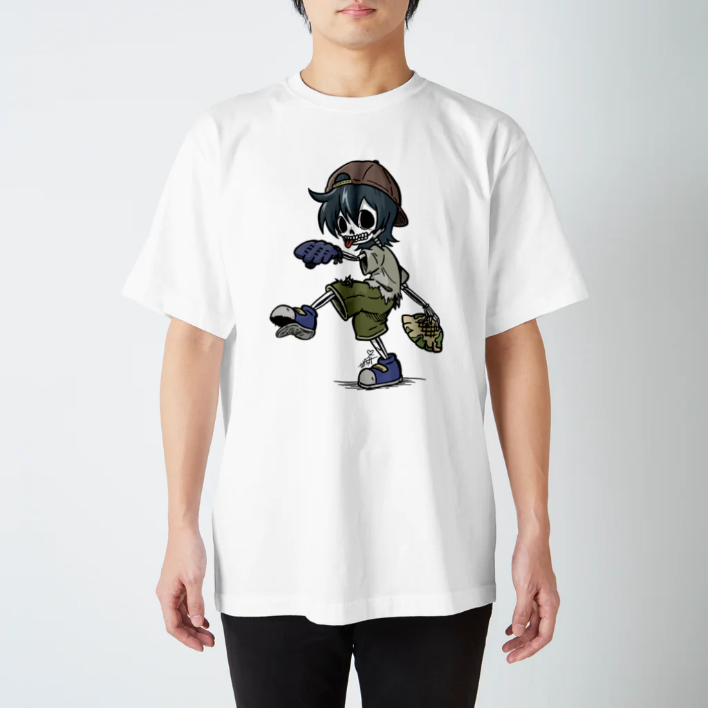 わにさん🐊🐊のんべくん(ホネ) Regular Fit T-Shirt