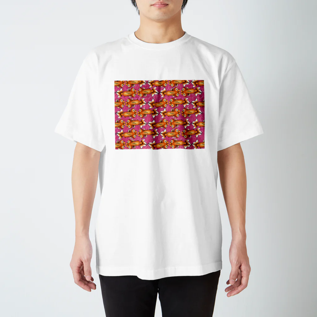 花錦園　～Kakin-en～の【金魚】花房頂天眼～見すぎ～ Regular Fit T-Shirt