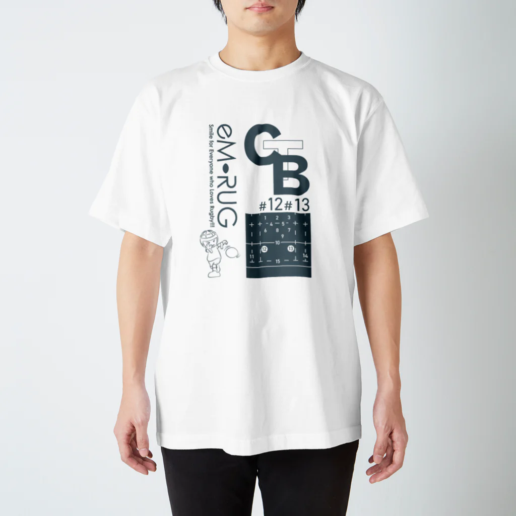 ［ラグビー専門］ラグビティーショップ［eM-Rug］のエムラグ2022サマー_Tシャツ_前面_センター Regular Fit T-Shirt