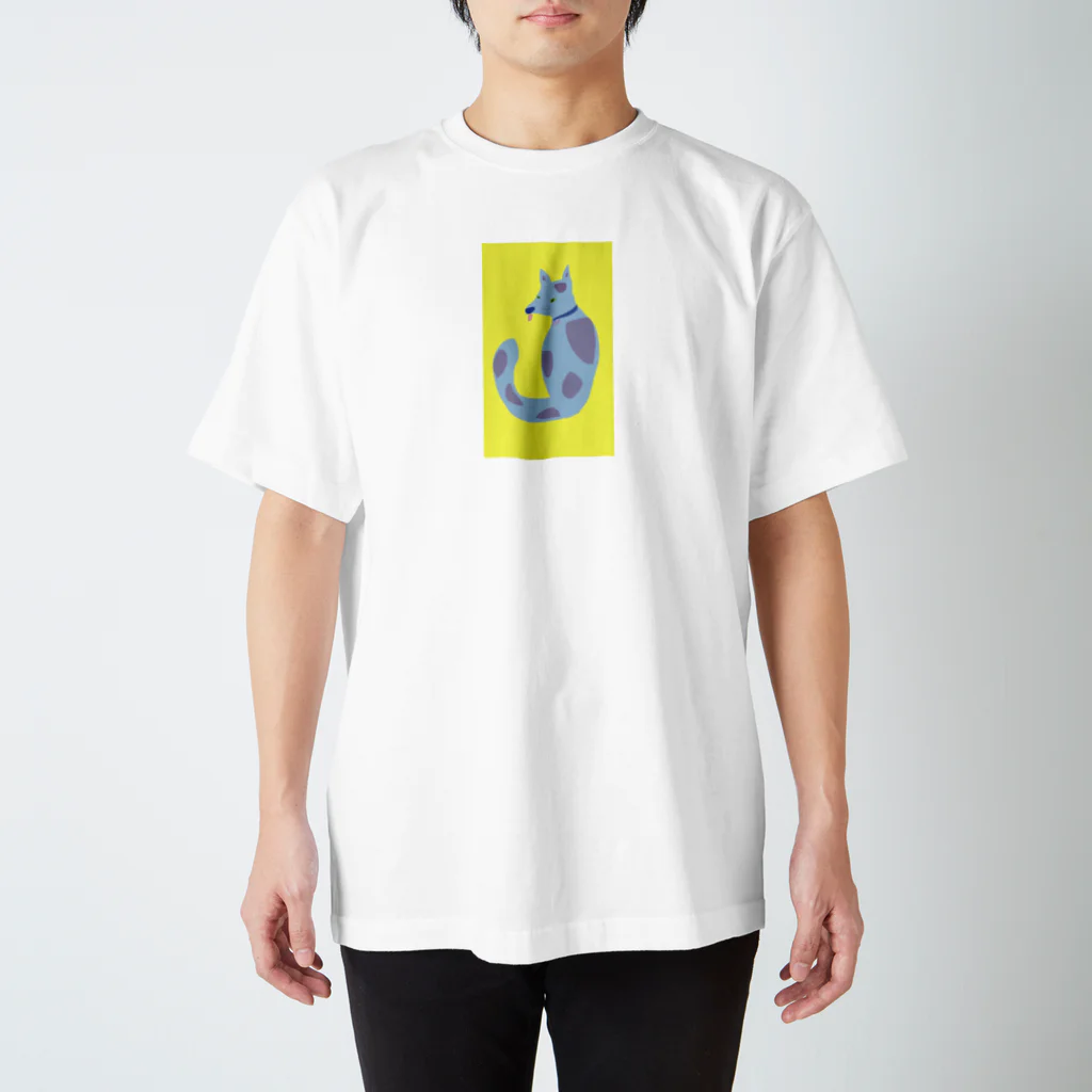 N-deco*のドット柄わんこ[YELLOW] スタンダードTシャツ