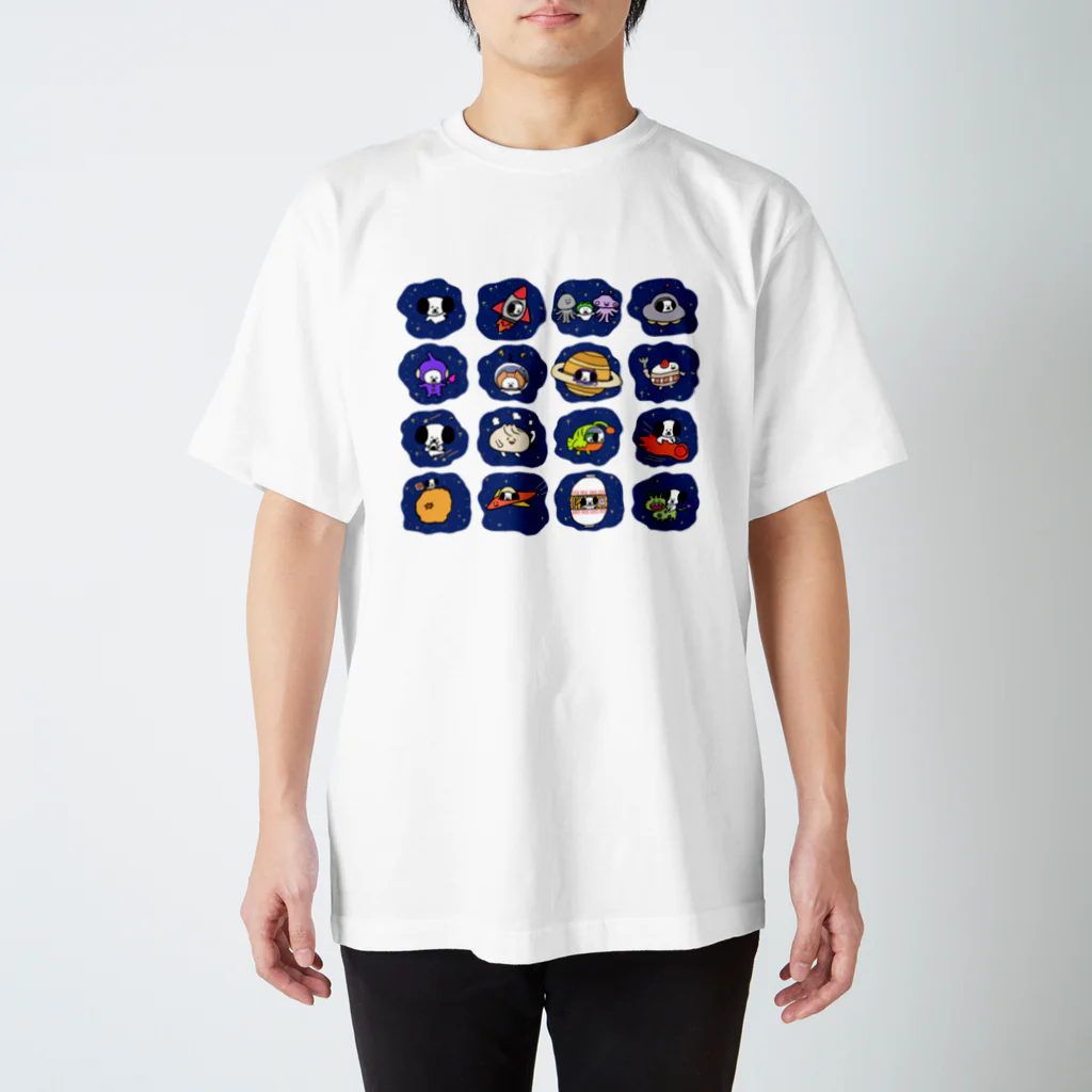 こどもいぬ｜ぬいぐるみ・絵の宇宙を楽しむ こどもいぬフレンズ Regular Fit T-Shirt