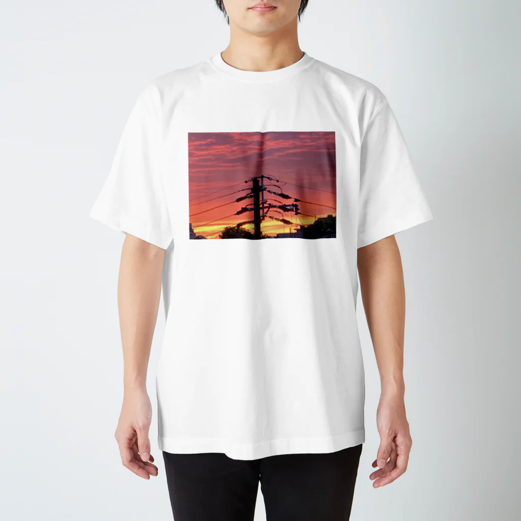 ukuleleleのsunset, my town スタンダードTシャツ