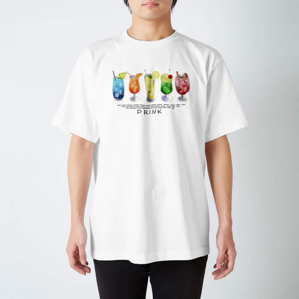 koko's art galleryのお好きなドリンクをどうぞ スタンダードTシャツ